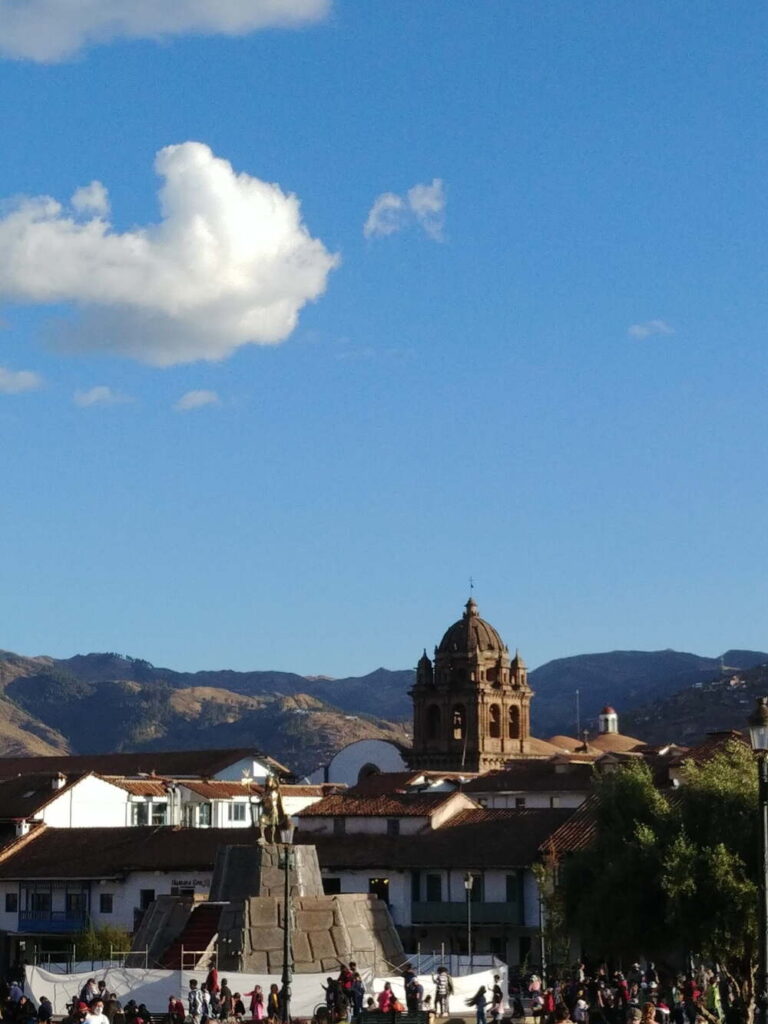 A view of the center of Cusco, Peru