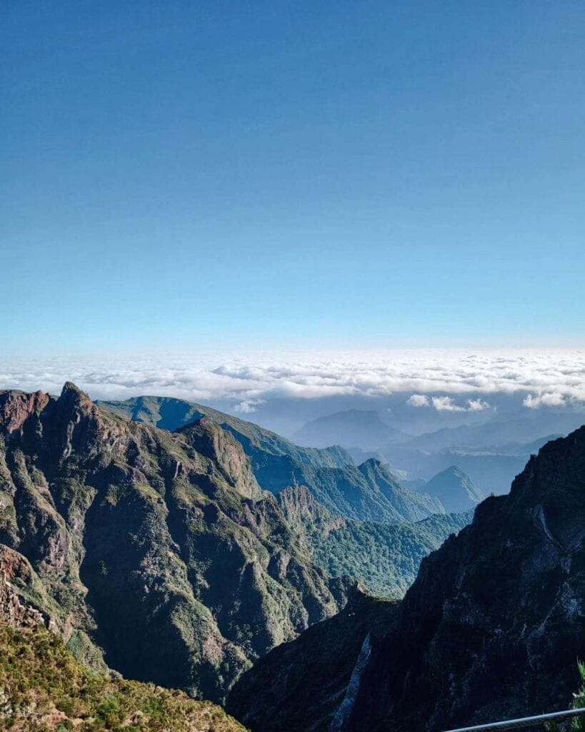The view from the very top of Pico Ruivo