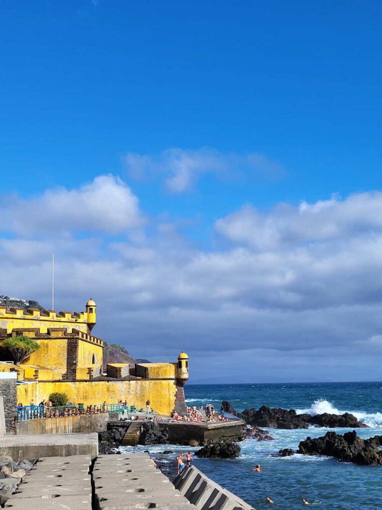 The Funchal Yellow Fort Castle on Madeira Island