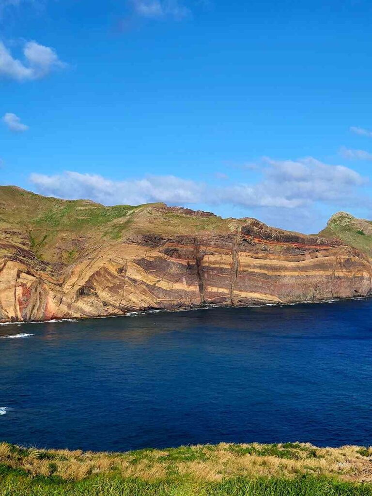 The colorful rocks of PR8 Vereda da Ponta de São Lourenço