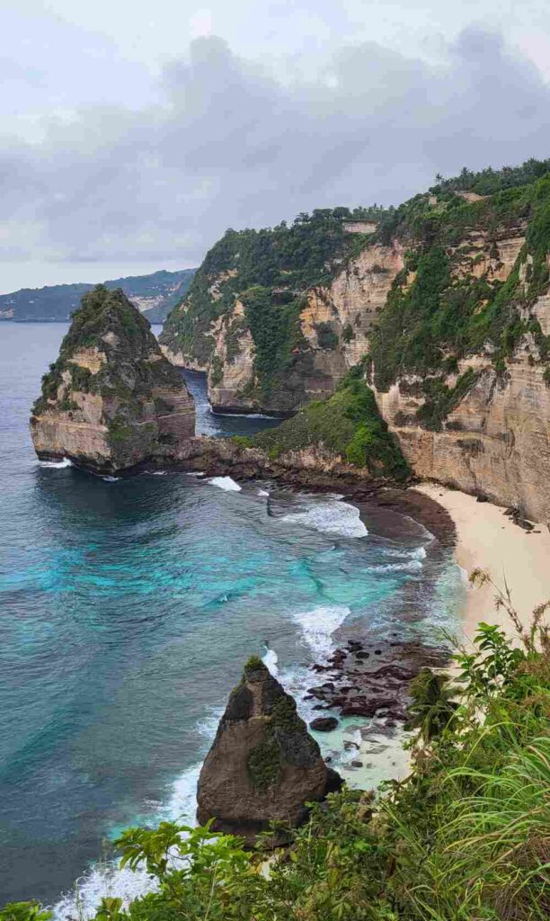 View of Diamond Beach from above