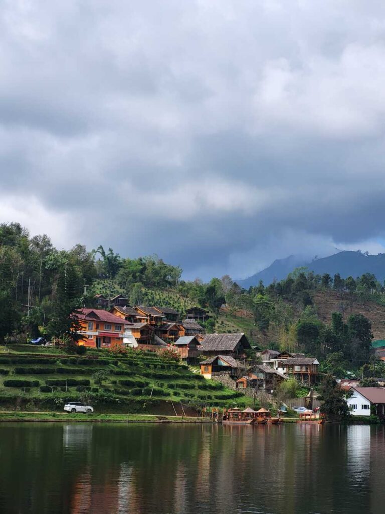 The views of Ban Rak Thai Village in Thailand as you arrive